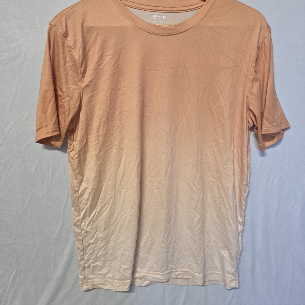 Old Navy Men's Peach Ombre Short Sleeve Tee